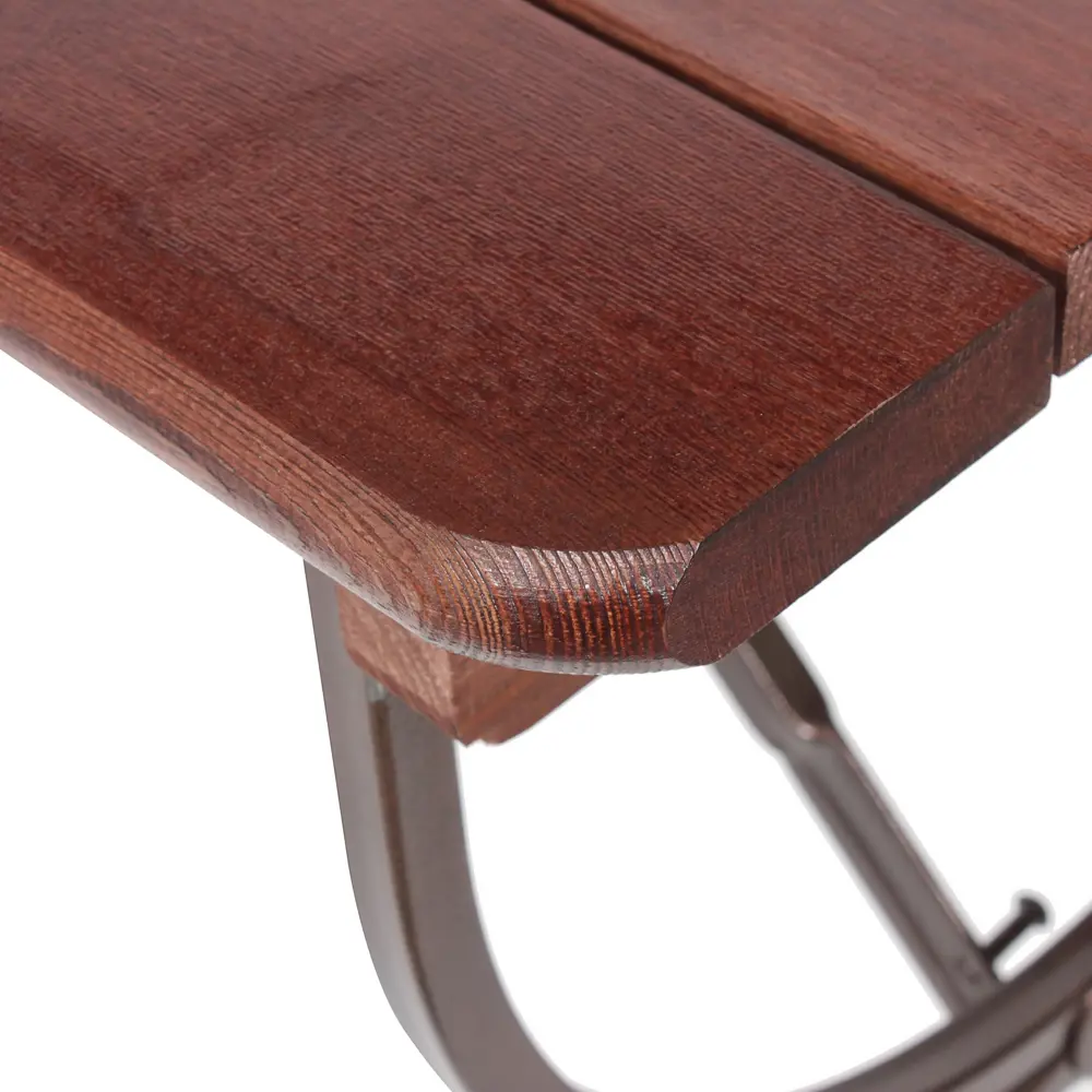 Стол садовый Naterial Тироль складной 150x60x78 см металл/дерево темно-коричневый STLM-2031511 - Вид №8