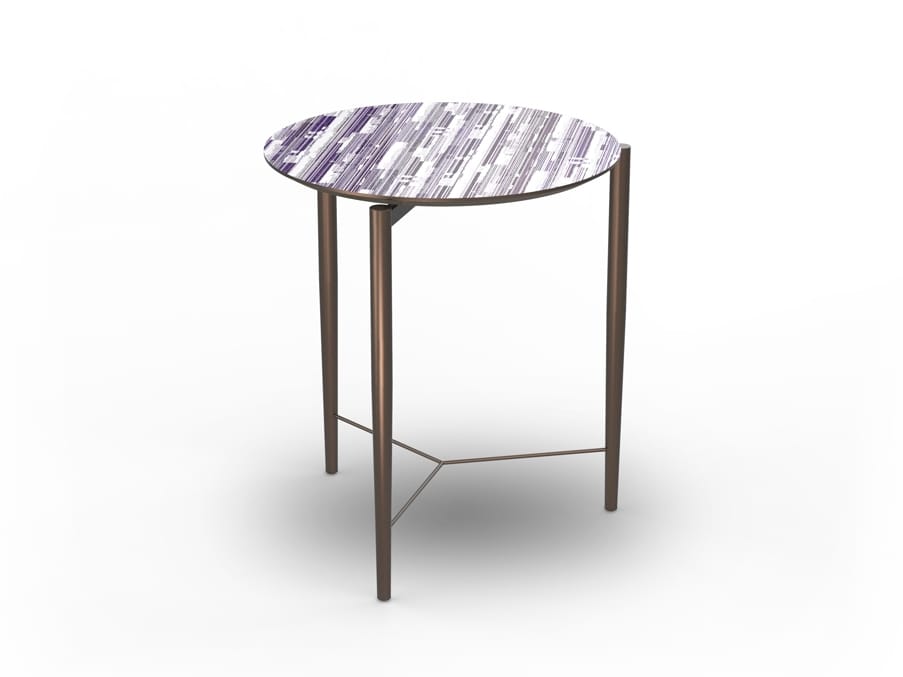 Круглый металлический журнальный столик MOMENTI DALÌ DL-01/02 ARCH-00143471 - Вид №1