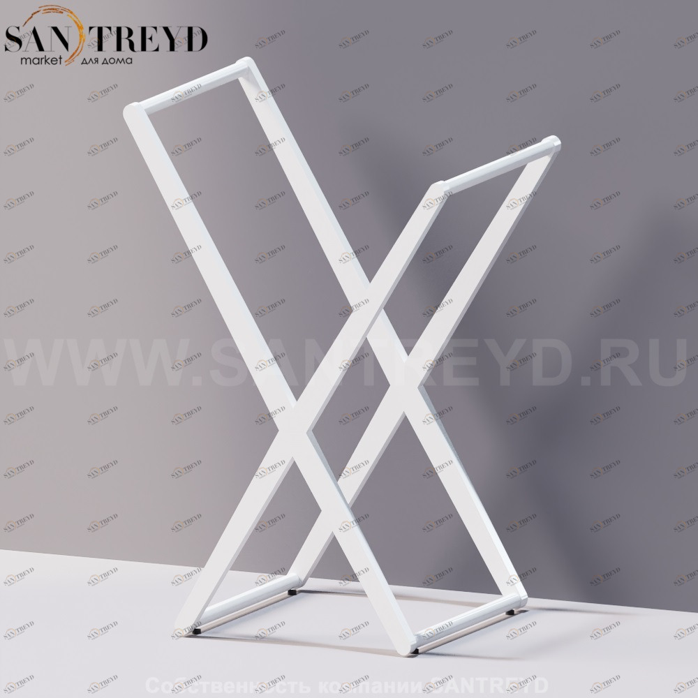 Agape X Ассемитричный полотенцедержатель белый AMET1877Z