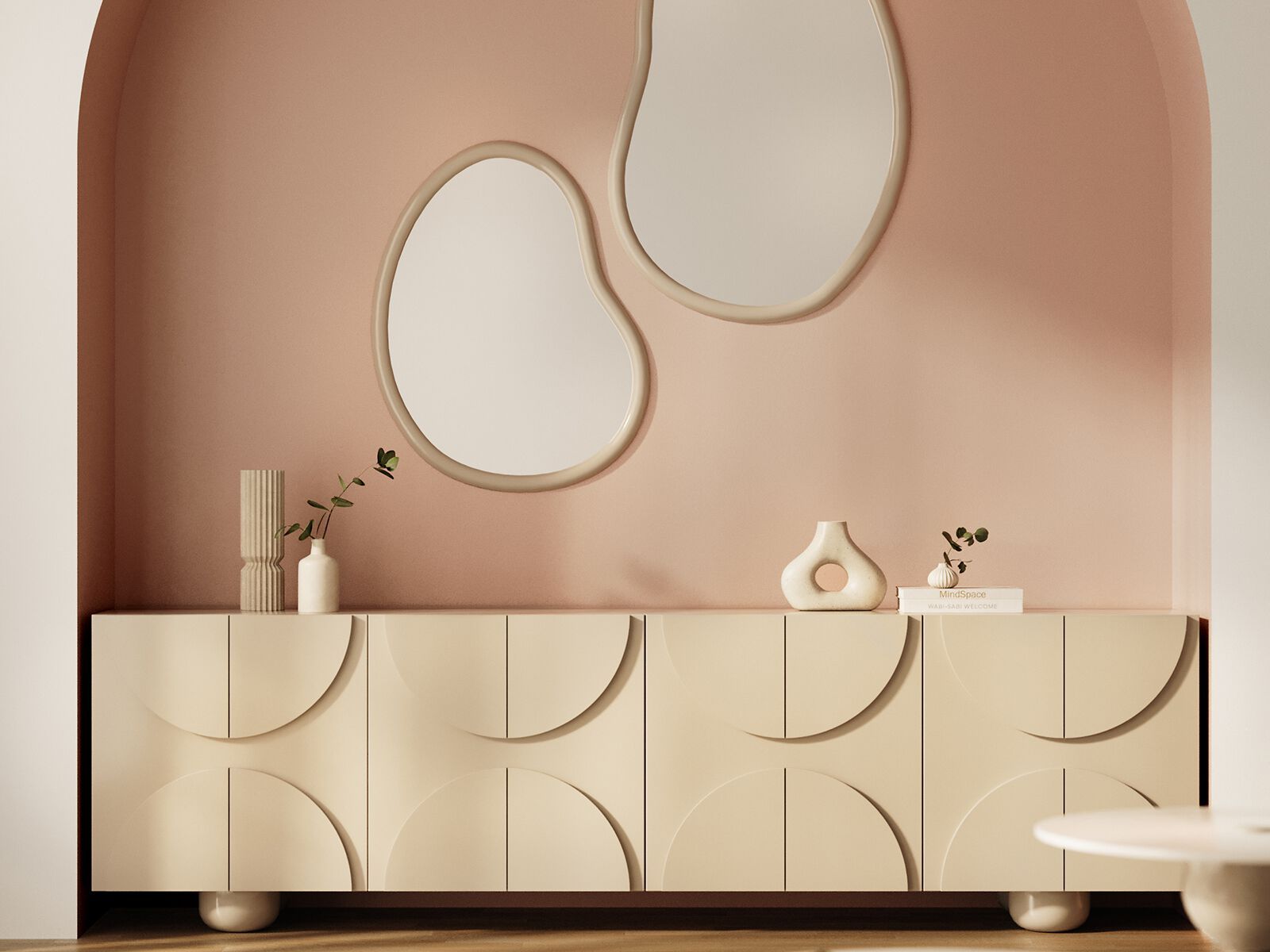 Деревянный шкаф с распашными дверями ANA ROQUE INTERIORS ARCH-00037668 - Вид №2