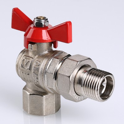 VT.228.N.04 Кран шаровой VALTEC BASE угловой с полусгоном Valtec 1/2"  - Вид №1