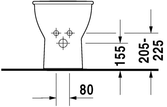 225010..00 Биде напольное Darling New Duravit - Вид №3