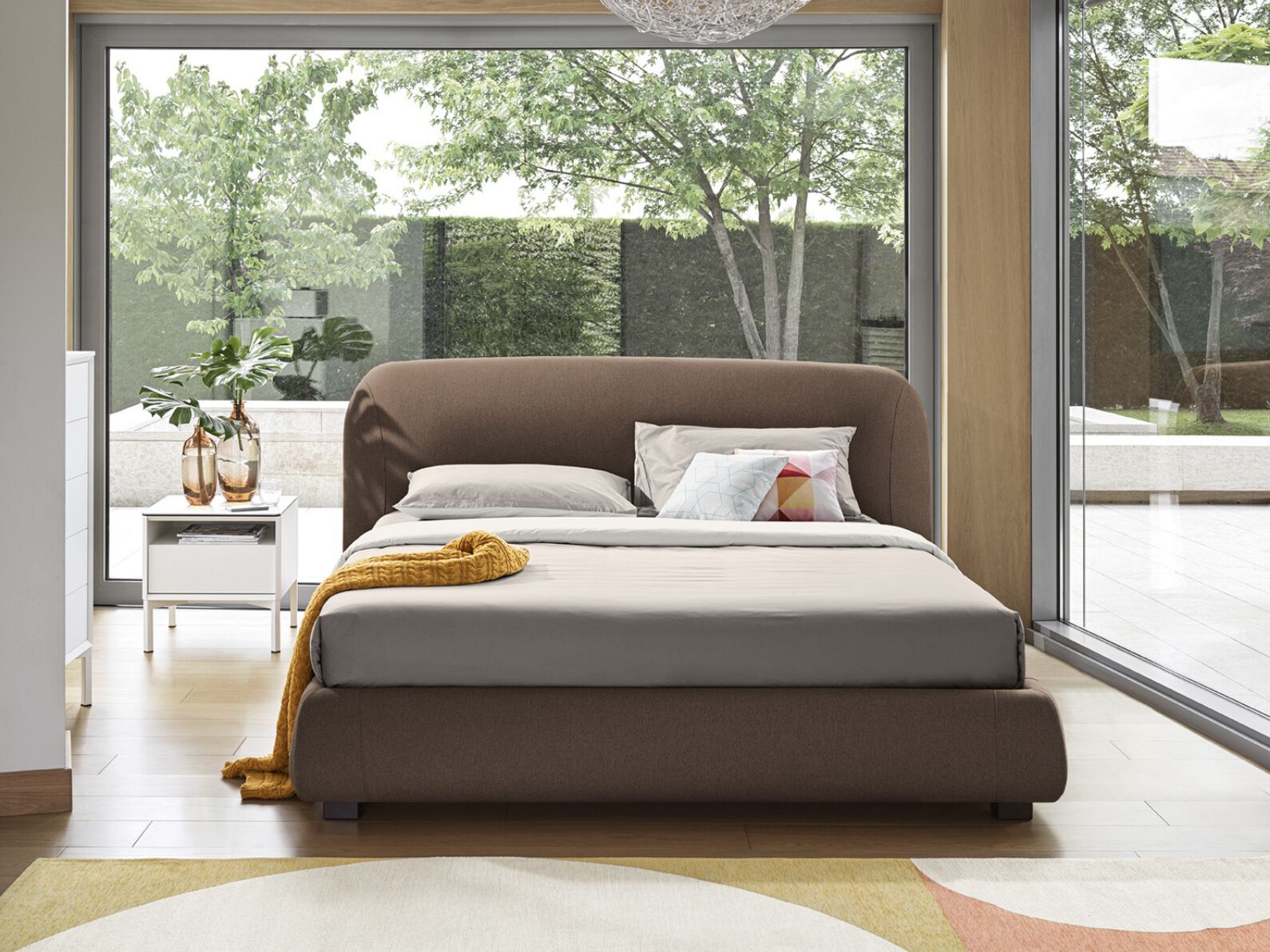 Двуспальная мягкая кровать Calligaris NOA ARCH-00095003 - Вид №1