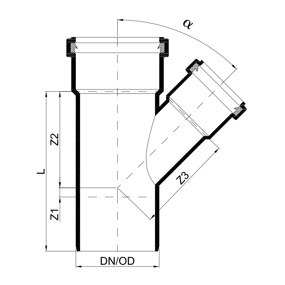 02653 Тройники Tece  - Вид №1