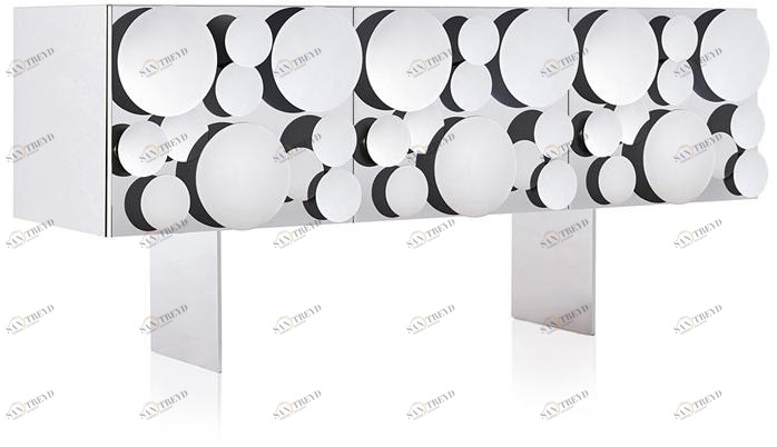 Opinion Ciatti Низкий буфет из нержавеющей стали с распашными дверцами Gagà sun-id-1418426