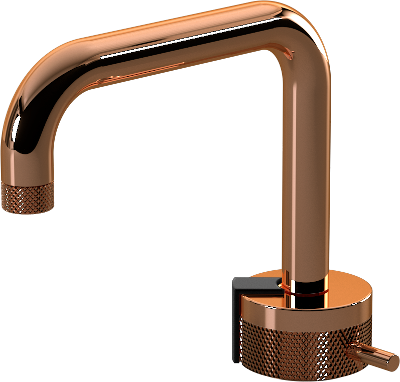 E-11500-R1RG-L2MBK-RG Однорычажный прогрессивный смеситель для раковины - излив 15,3см GRAFF MOD+