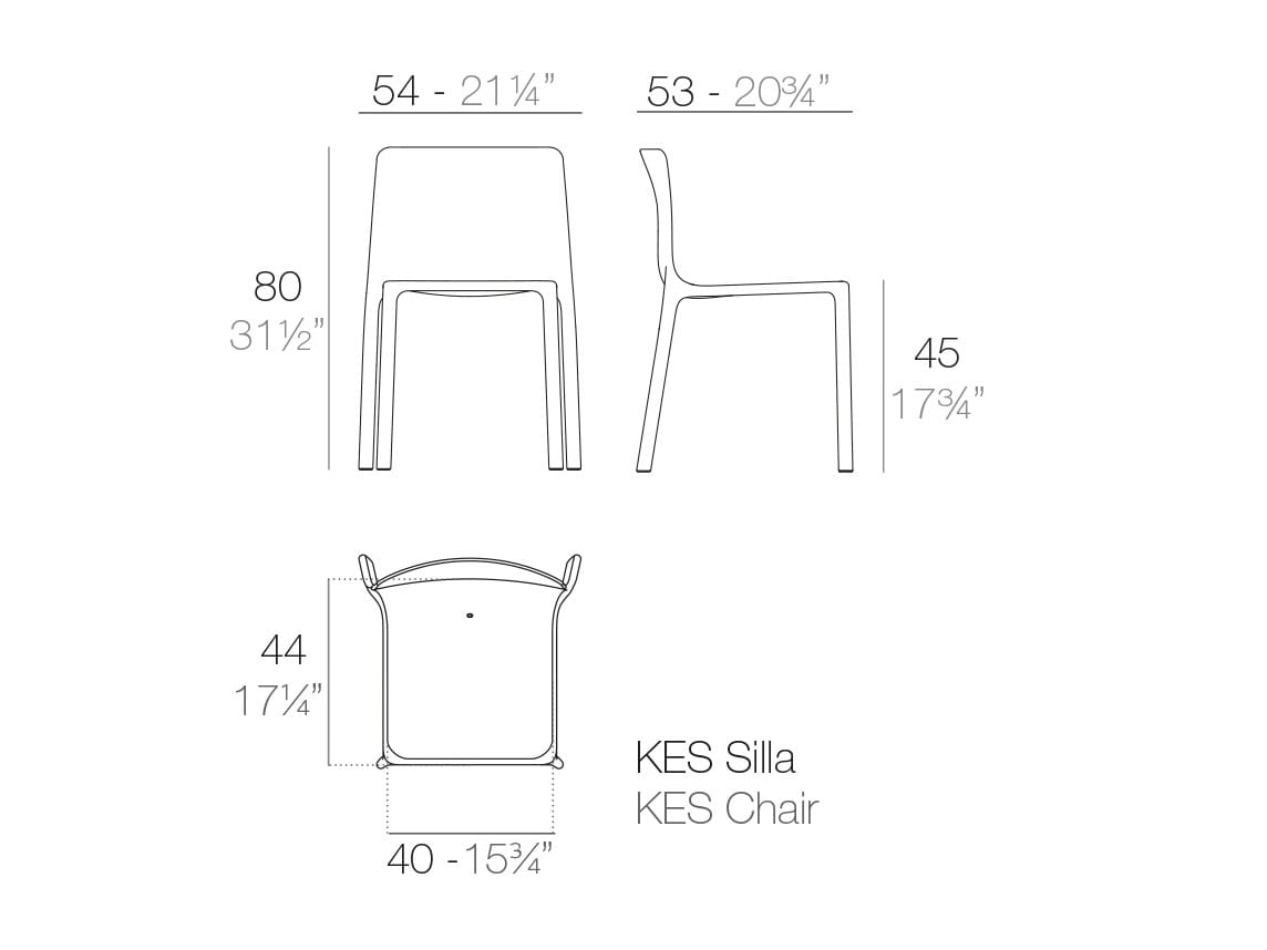 Садовый стул Vondom Kes ARCH-00048063 - Вид №9