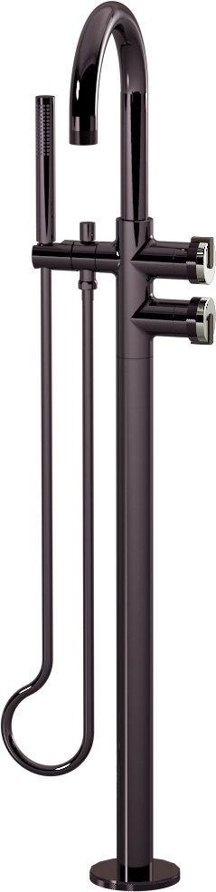 E-11554-R1PC-L1OB-OX Смеситель напольный отдельностоящий (внешняя часть) GRAFF MOD+