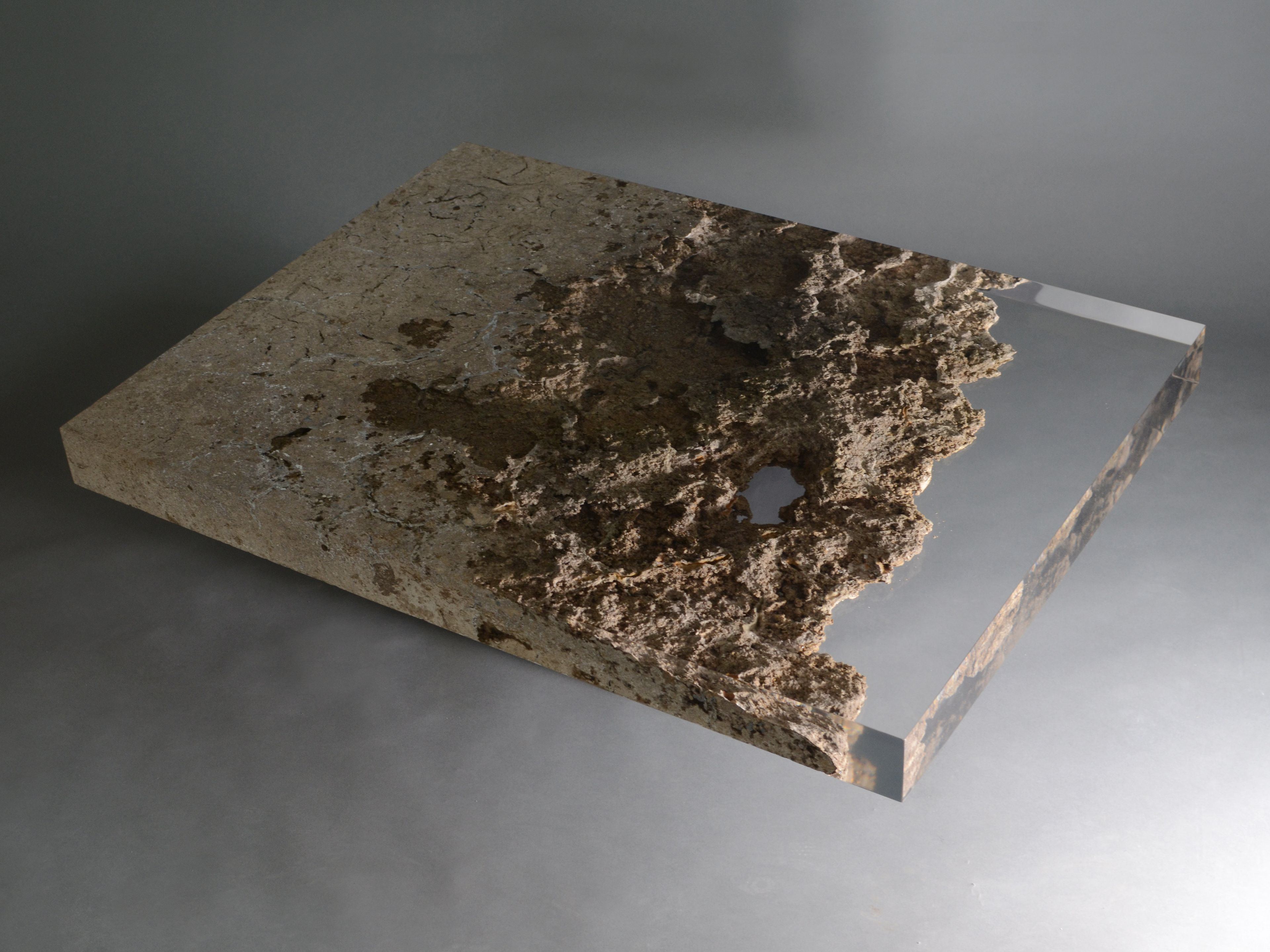 Прямоугольный журнальный столик из травертина от Rapolano alcarol Bedrock ARCH-00027953 - Вид №3