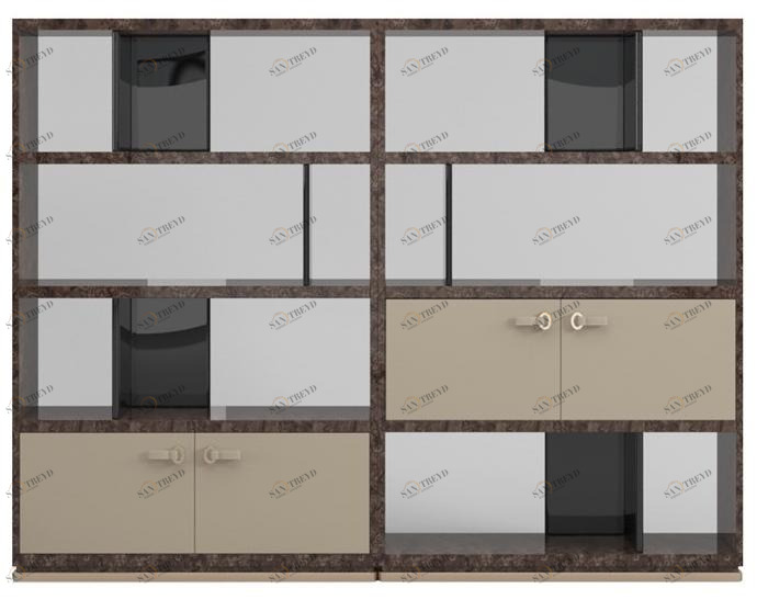Reiggi Модульный открытый книжный шкаф из бриара Byron Rg788a-b