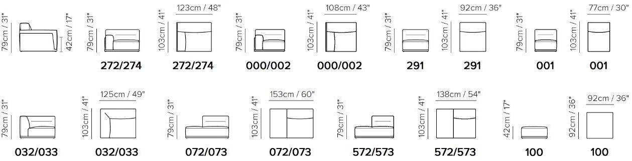 Natuzzi Диван из ткани Dorian sun-id-1507932 - Вид №2