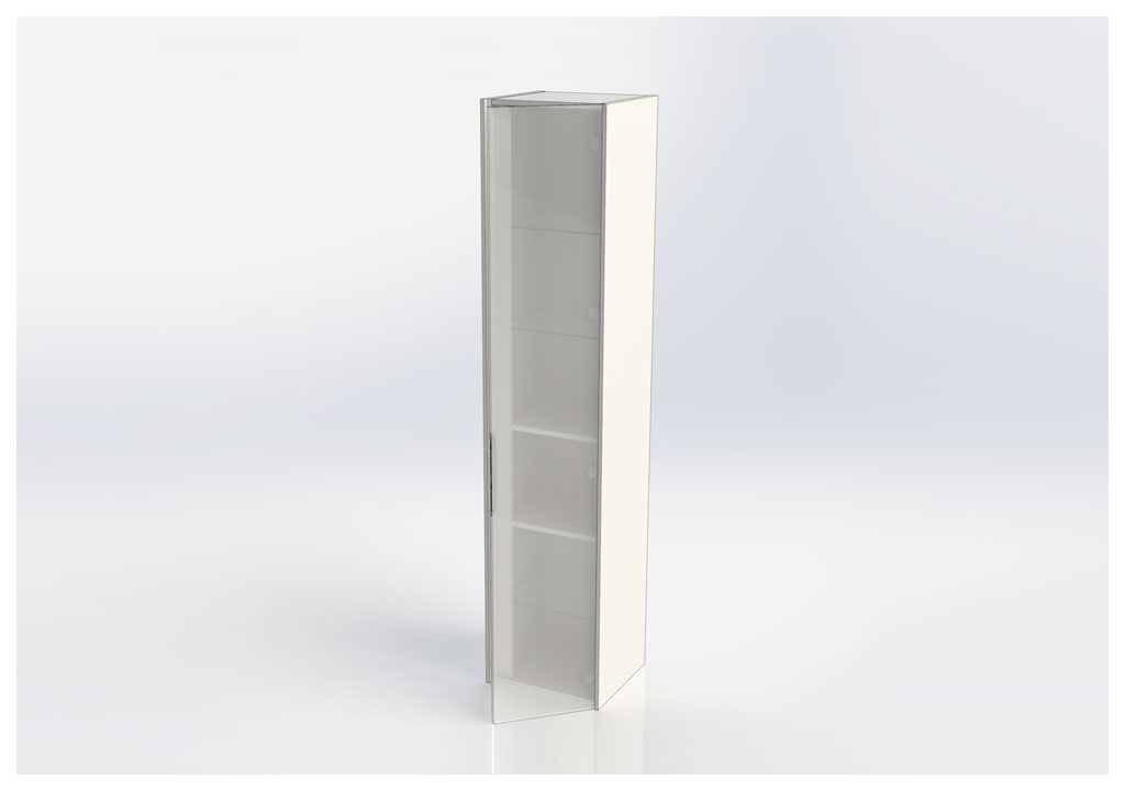 Шкаф-пенал для ванной Aquanet Тулон 40 белый 00183390 - Вид №4