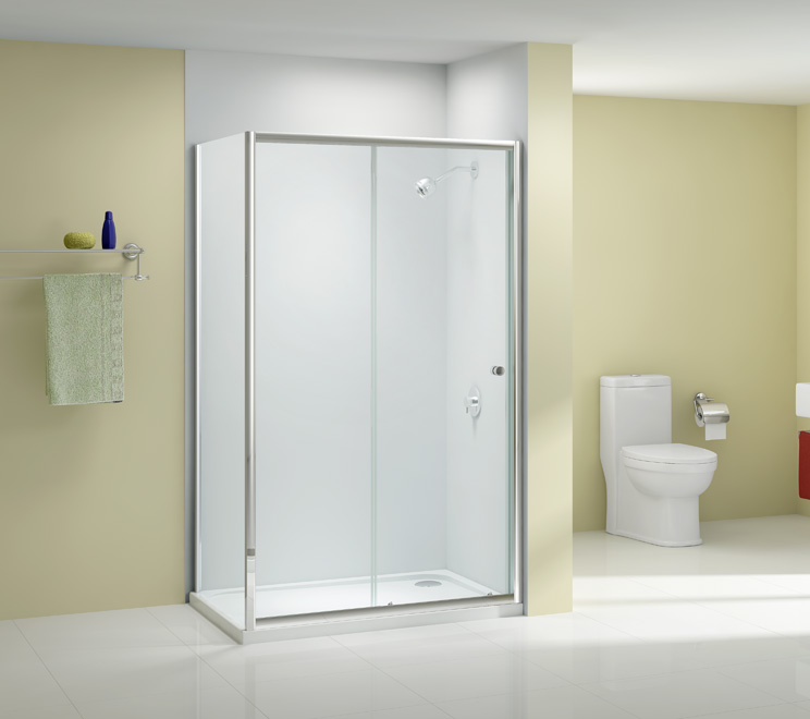 Дверь душевая для установки с боковой панелью A1204A0 Merlyn Ionic Хромированный 