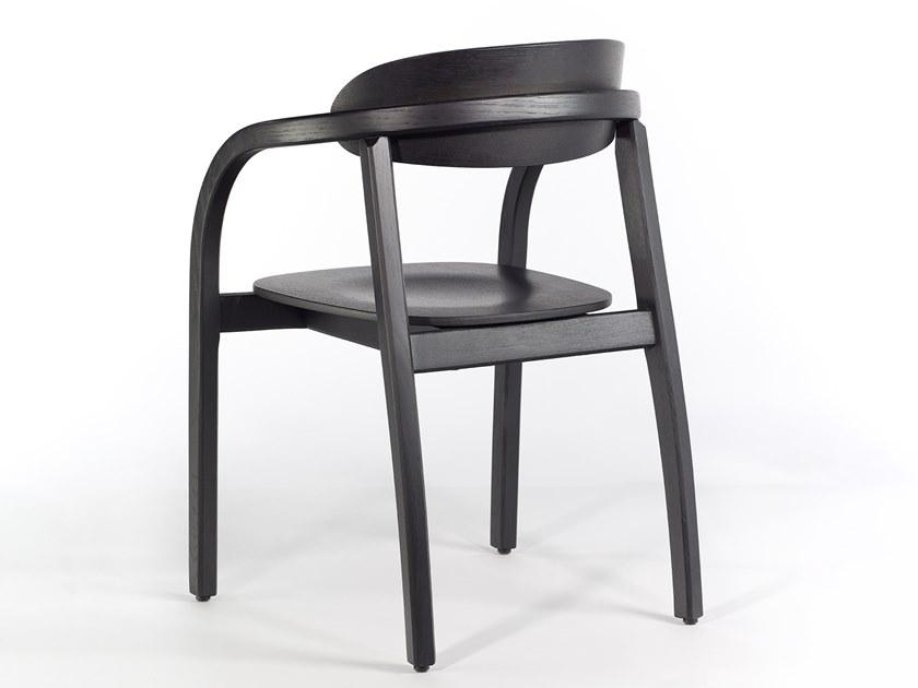 Wildspirit Стул деревянный с подлокотниками с открытой спинкой Arch sun-id-1510025 - Вид №1