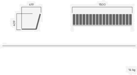 VESTRE Модульная скамья из стали и дерева со спинкой Vroom sun-id-1507607 - Вид №12