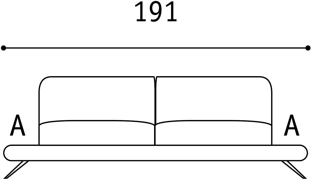 Febal Casa 3-х местный тканевый диван с подголовником Scena sun-id-1397588 - Вид №9