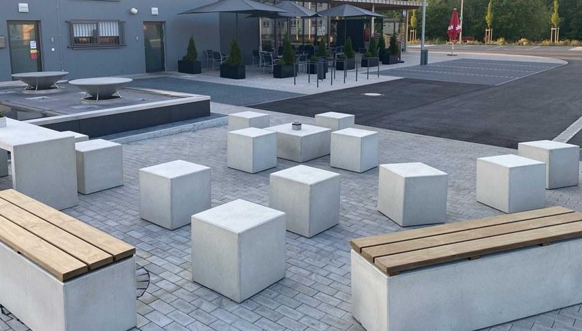 CO33 Табурет садовый низкий бетонный Angulus B4 - Вид №4