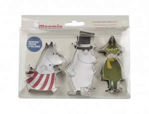 Формы для печенья Муми-папа, Муми-мама, Снусмумрик, Martinex LE-VILLAGE МУМИ-ТРОЛЛЬ 044735 Серый;зелёный;красный