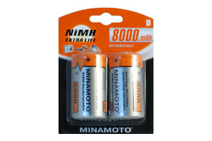 16375204 Аккумулятор D, 8000mAh, 2 card 1112 MINAMOTO