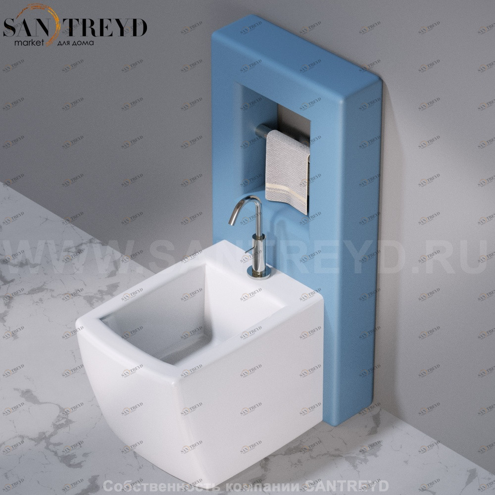 C302VX.141 Настенный керамический шкаф для биде напольное WALL A. e T. Italia AeT ITALIA