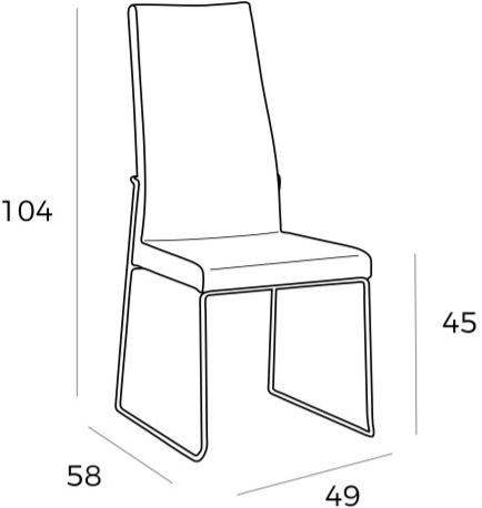 Angel Cerdá Кресло-санки из кожзаменителя с высокой спинкой New chair 4041 bz615 Angel Cerda - Вид №5