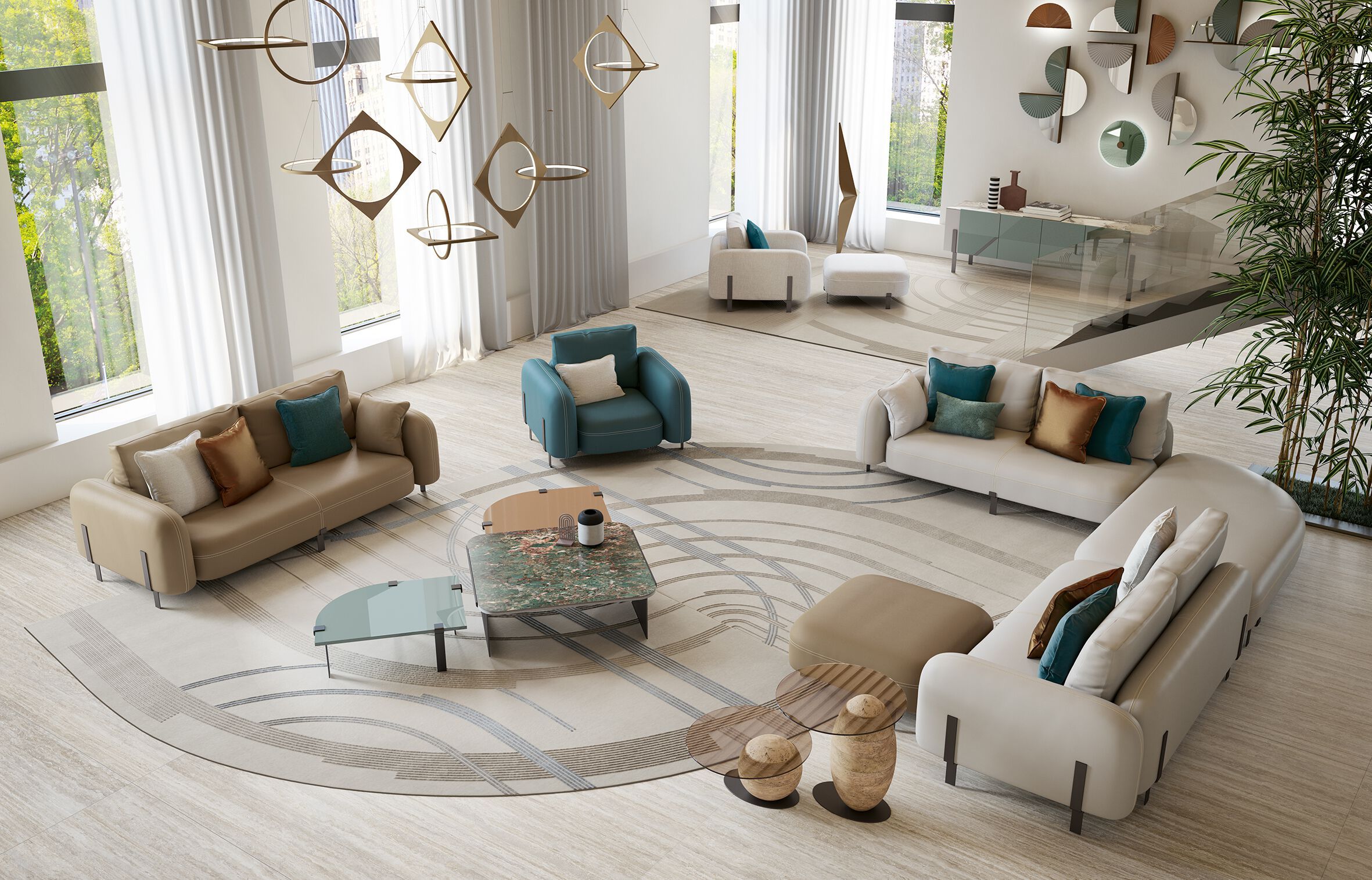 Низкий деревянный журнальный столик Bizzotto Italia Нара ARCH-00149584 - Вид №3