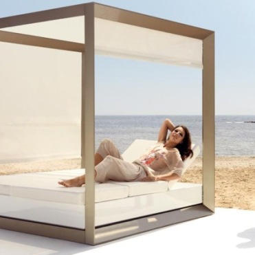 004135 Кровать с навесом со шторкой Vondom Vela - Вид №3