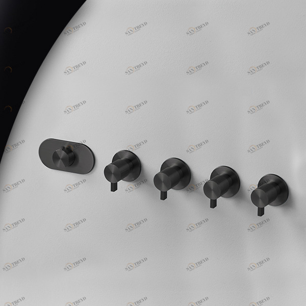 Термостат для душа розовое золото TOOX Radomonte TXQ57C