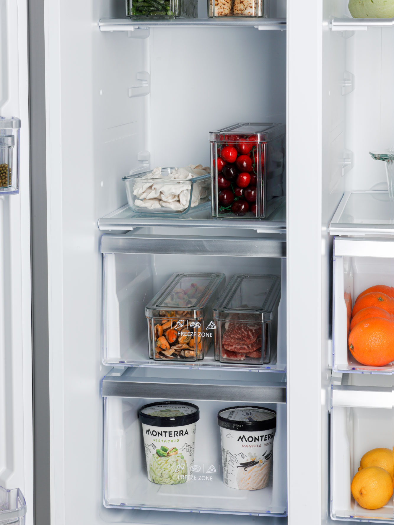 9168755 Холодильник Side by Side   HIBERG RFS-650DX NFGW inverter белый STDN-0037615 - Вид №10