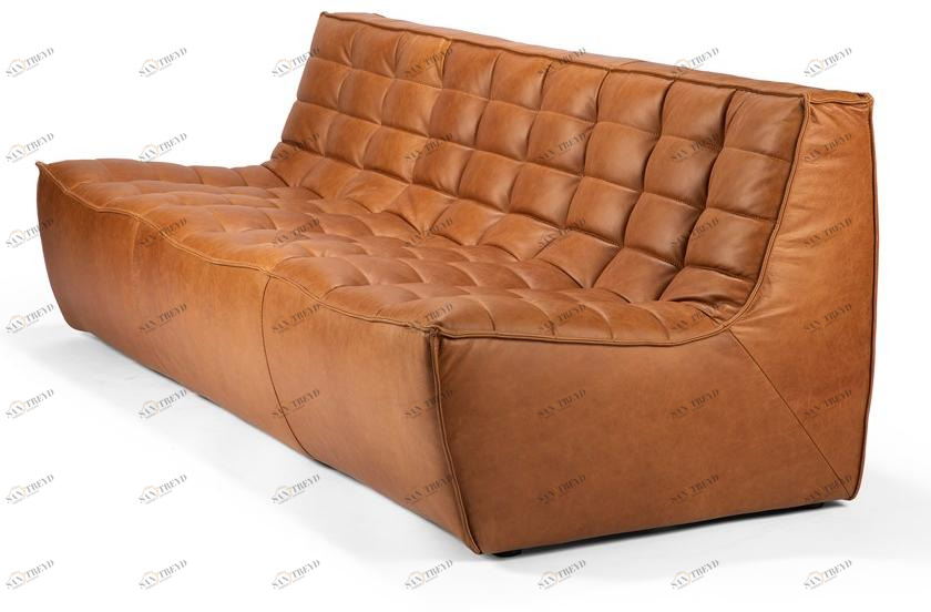 Ethnicraft 3-х местный кожаный диван N701 20084