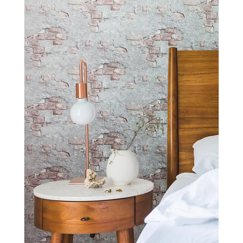 Обои флизелиновые Loft Silv серые 1.06x10 м 168457-16 SOLO Loft&Silver STLM-2012194 - Вид №2