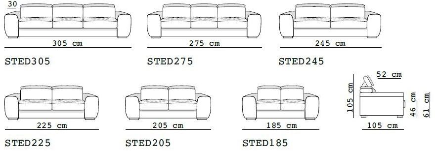 Flexstyle Диван из ткани с подголовником sun-id-1402479 - Вид №2