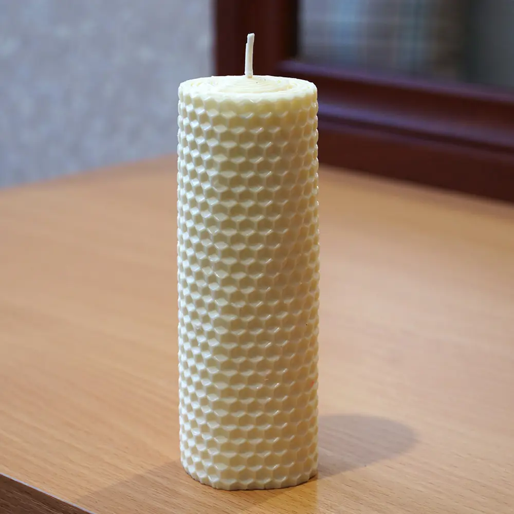 Свеча вощинная цилиндр слоновая кость 4x13 см EVIS STLM-2072836 - Вид №3