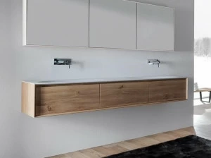 FALPER Двойная подвесная тумба под умывальник с ящиками Shape evo