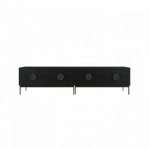 Тумба под телевизор с ящиками 61х246 см черная Alto BRAGIN DESIGN LIVING 00-3862439 Черный