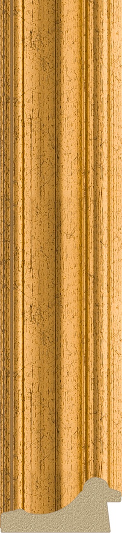 BY 1353 Зеркало в багетной раме - состаренное золото 67 mm EVOFORM Definite - Вид №2