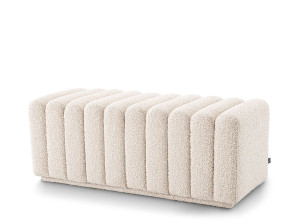 Мягкая скамейка из ткани