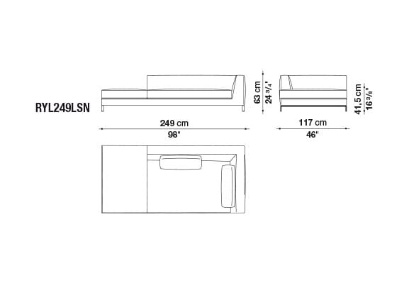 Угловой диван из ткани B&B Italia ARCH-00050600 - Вид №20