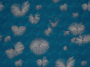 Жаккардовая ткань с цветочным рисунком