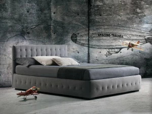 Milano Bedding Кровать-контейнер с тафтинговым изголовьем