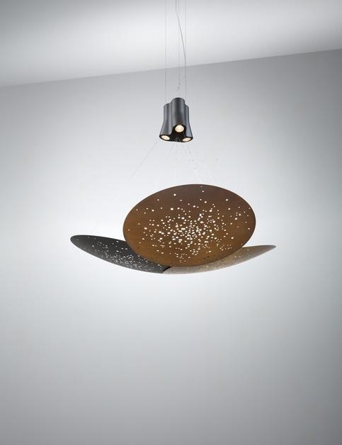 Fabbian Металлический светодиодный подвесной светильник Lens sun-id-1411609 - Вид №1