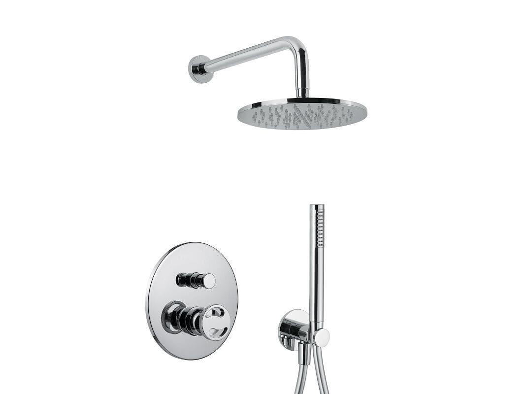 Хромированный латунный смеситель для душа с переключателем Bugnatese тысяча девятьсот пятьдесят ARCH-00022049 - Вид №1