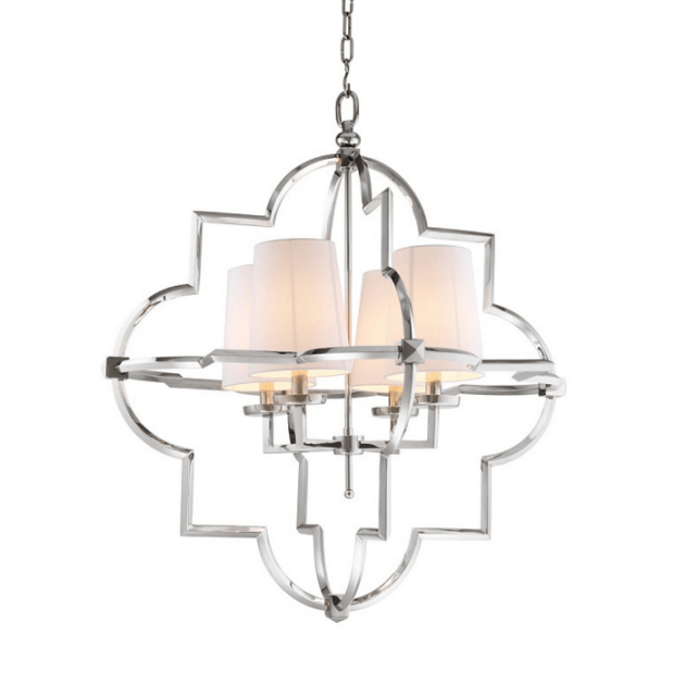 Фонарь Mandeville L от Eichholtz 109662 EICHHOLTZ ДИЗАЙНЕРСКИЕ, EICHHOLTZ 060573 Хром  - Вид №1