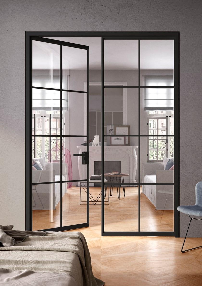 ALBED Распашная стеклянная дверь без фальш-рамы Quadra sun-id-1401538 - Вид №1