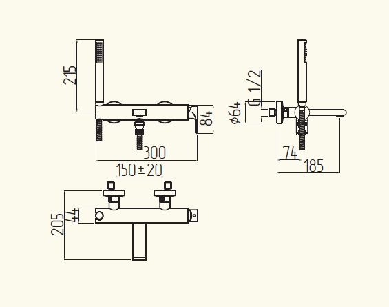 25414 Смеситель Migliore Tenesi  - Вид №1