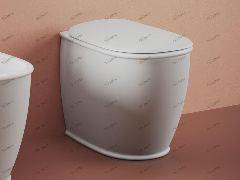 Atv002 Приставной унитаз напольный Белый ArtCeram ATELIER Италия