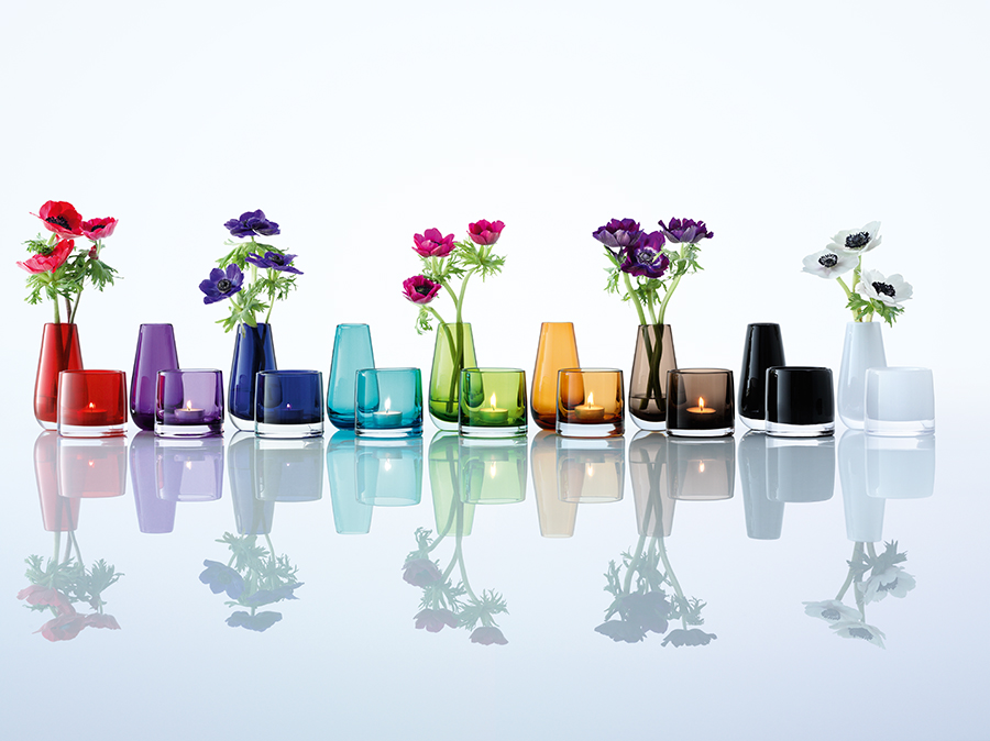 Ваза в форме бутона Flower Colour 14 см лайм LSA International G73214628 - Вид №3