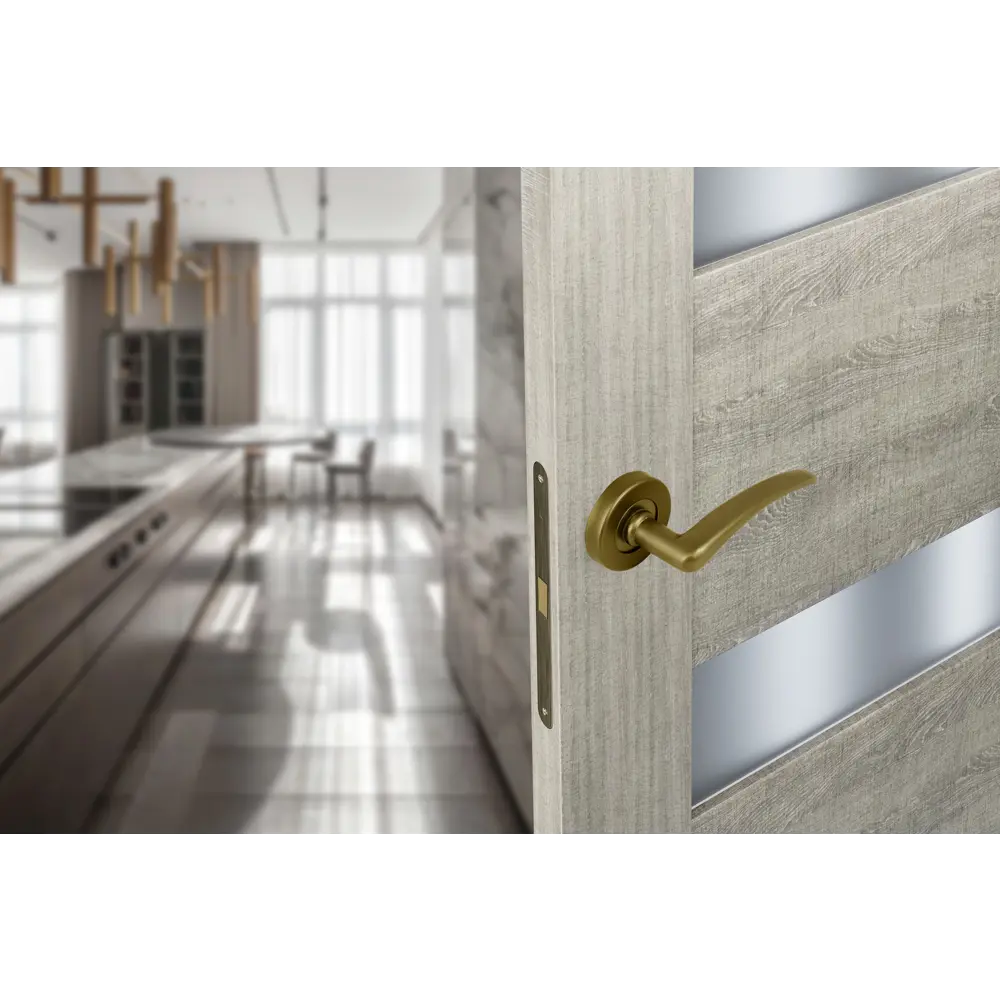 EDSON Дверная ручка на розетке E 015-S в бронзовом анодировании 18743603 STLM-0012366 - Вид №5