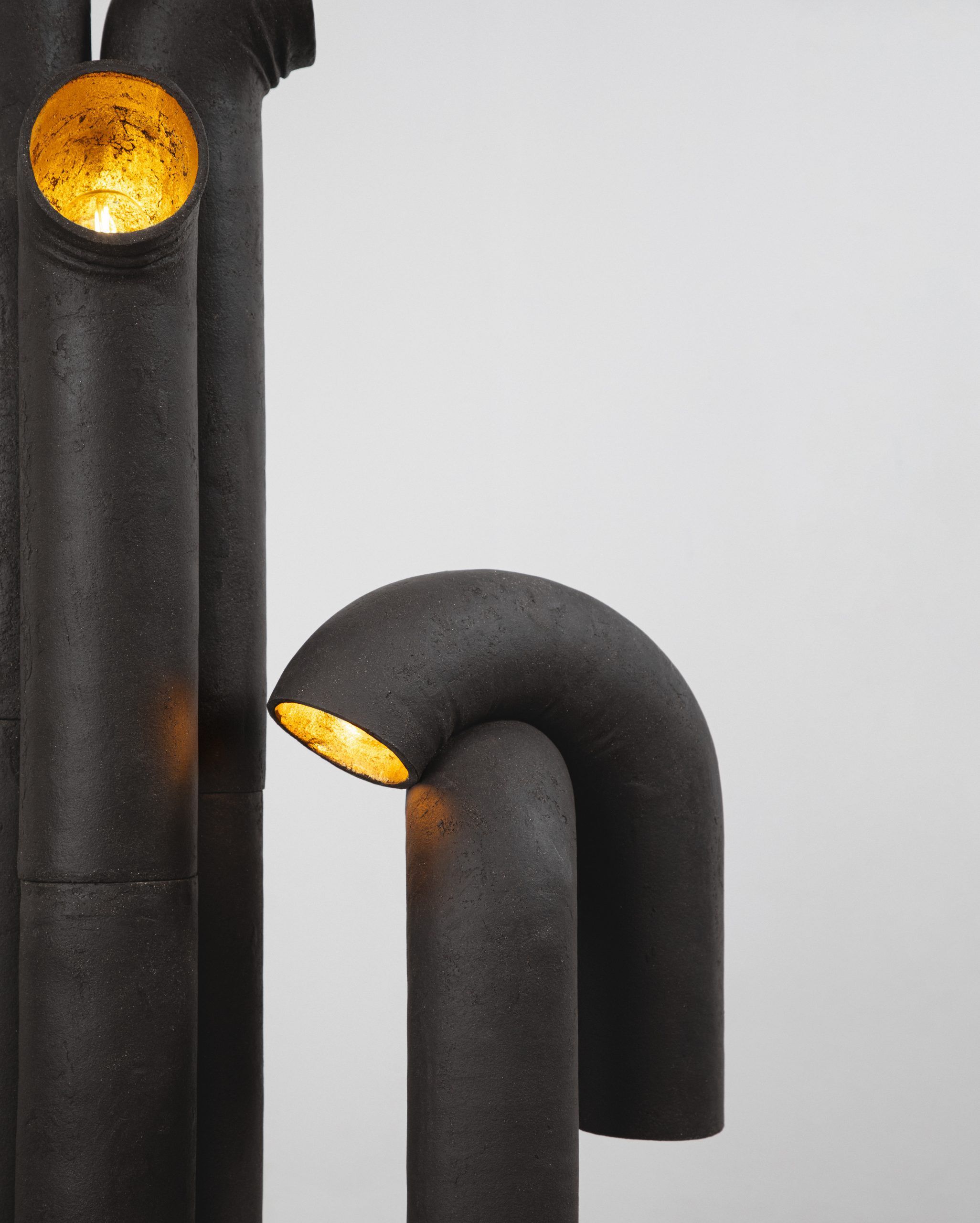 Настольная лампа ручной работы из глины LO Contemporary PENDULŪ ARCH-00011744 - Вид №3