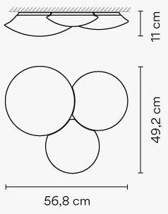 Vibia Потолочный светильник из дутого стекла Puck sun-id-1515870 - Вид №13